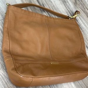 Large brown Coach satchel purse EUC